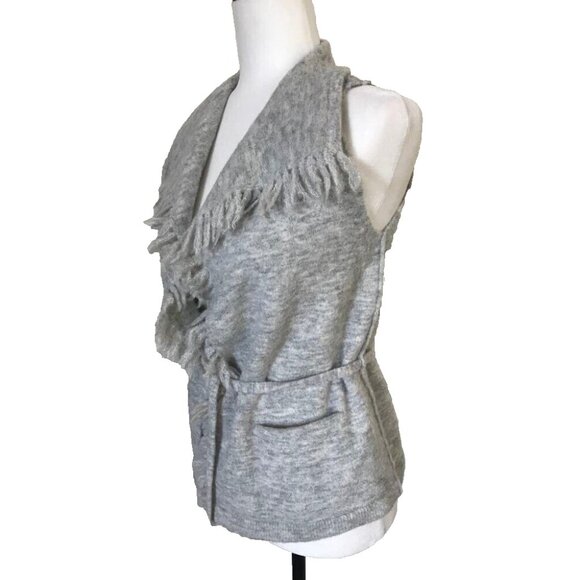 ARITZIA WILFRED FREE Fei Fei Sweater Vest Size XXS Light Gray Alpaca Wool Blend - Picture 4 of 8
